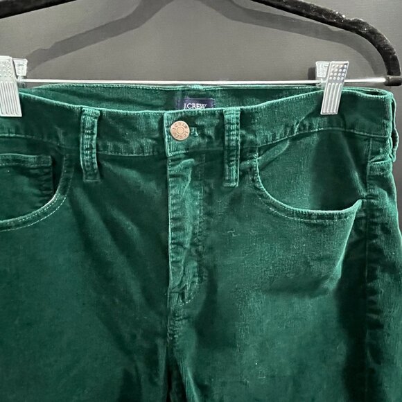J Crew Green Corduroy Pants - Picture 2 of 5